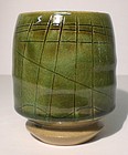 Medieval Green Incised Intersections Yunomi
