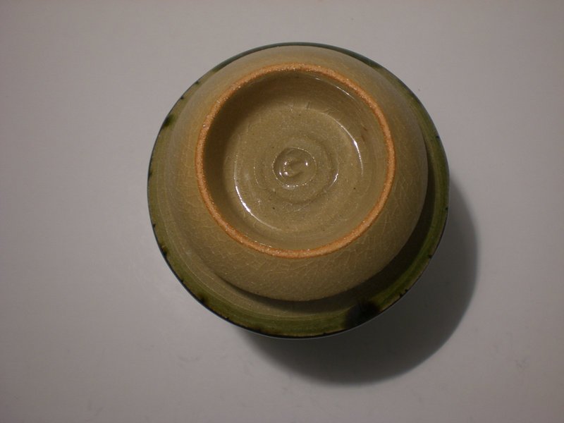 Medieval Green Incised Intersections Yunomi