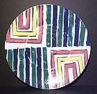 Medium Majolica Striped Plate