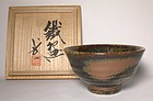 LARGE TESSHA GLZED CHAWAN BY KAWAI TAKEICHI