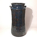 Ameyu Vase with Cobalt Lattice Pattern