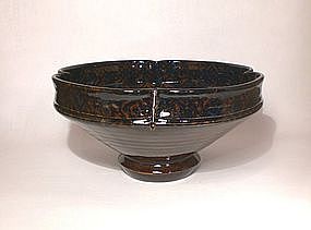 Ameyu and Gosu Cobalt Lobed Bowl
