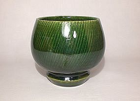 Oribe Styled Chawan with Shono Pattern