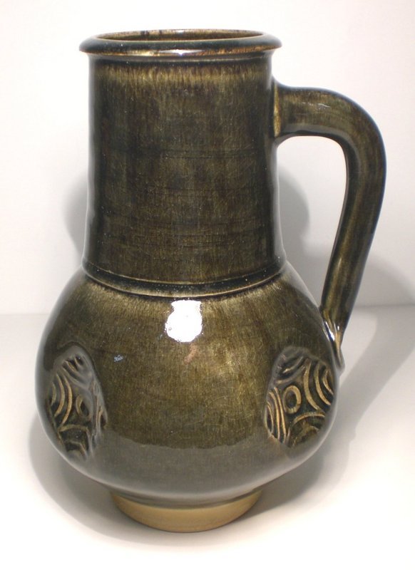 Medieval Style Stamped Ao-glazed Jug