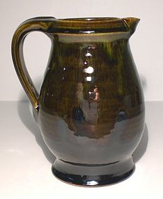 Medieval Green & Temmoku Small Pitcher