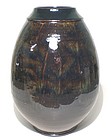 Large Haiyu & Temmoku Ovoid Kushime Tsubo