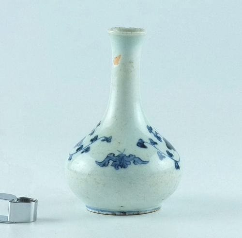 A Korean blue and white vase; Joseon dynasty