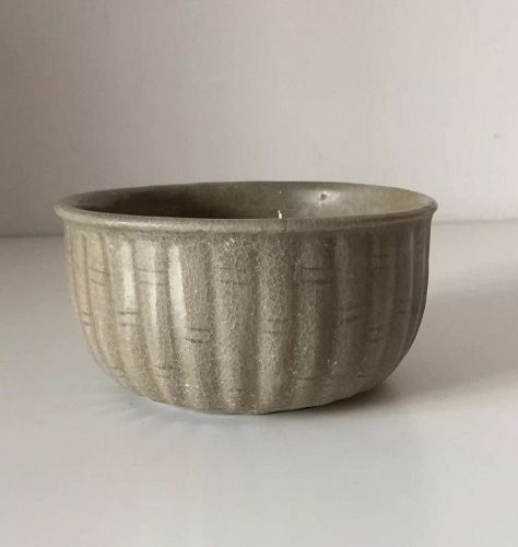 A Korean celadon warming bowl, Goryeo Dynasty