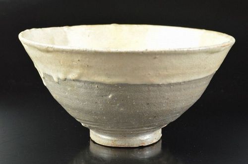 A Korean Buncheong white slip bowl, Joseon dynasty