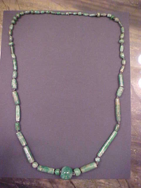 Olmec Imperial Green Jade Necklace 1200-600BC w/video