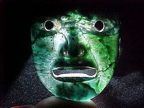 Unique Ex. Rare Olmec Jade Maskette 3 COAs
