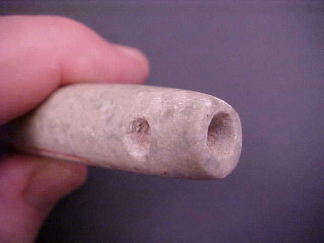 Olmec Incised Jade Bead 3&quot; 1200-600BC