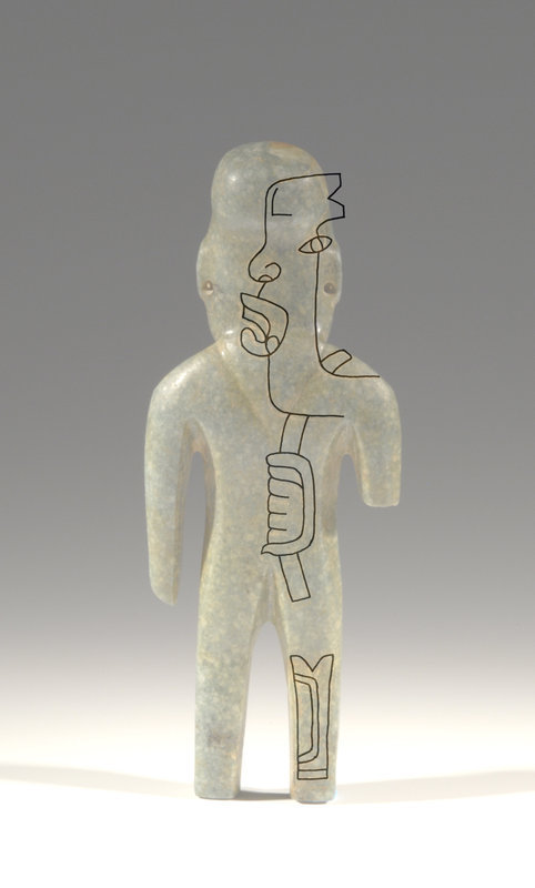 Olmec Jade Standing Figure 5 1/4&quot; 1200-600BC COA