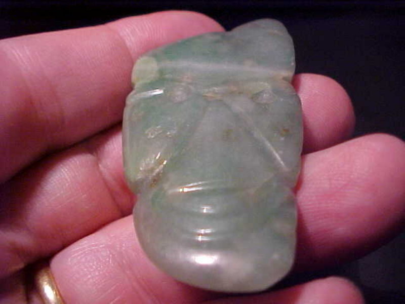 Mayan Translucent Jade Pendant 200BC