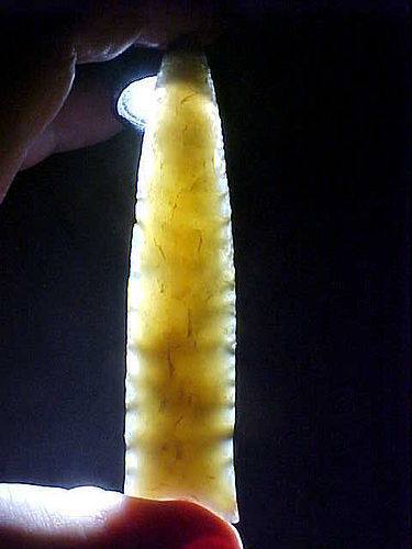 Plainview Arrowhead Translucent Root Beer Chalcedony G-10