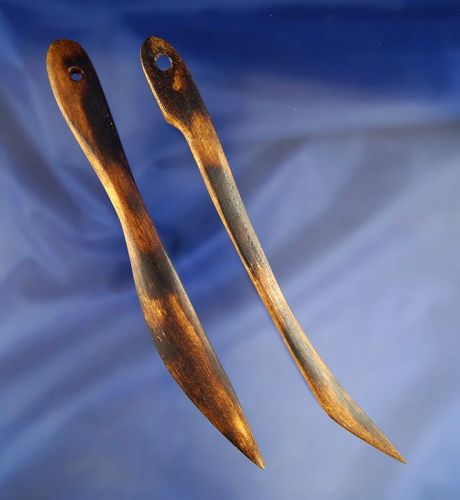 Pair of ornate bone tools found in Alaska permafrost, pictured