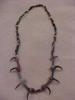 Ex. Rare Plains Indian Copper Beads and Bird Claw Necklace