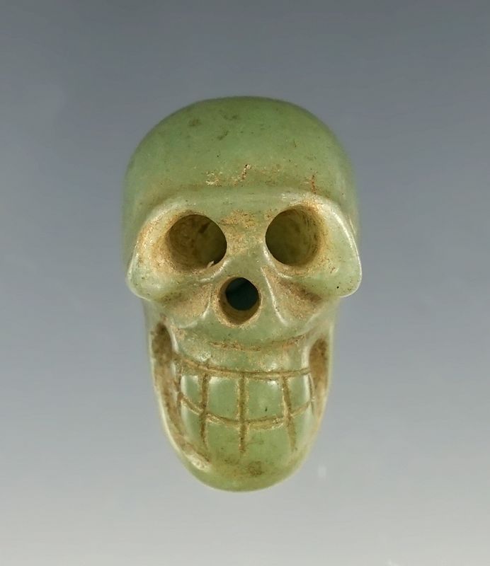 Authentic Mayan Jade Skull, Extremely Rare,  Bennett COA