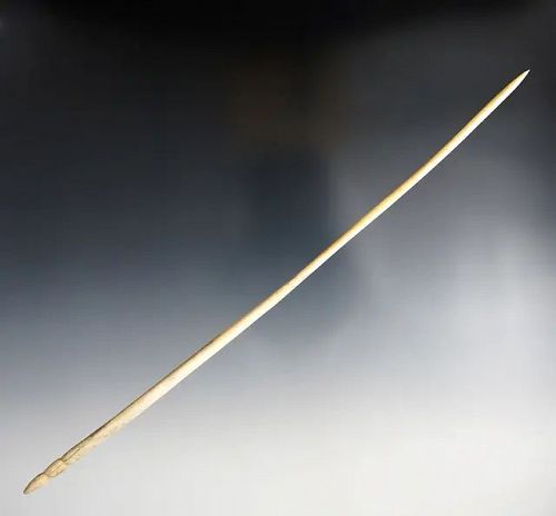 Stylized bone hairpin, 9 3/8", Fox Fields, KY 1000 years old
