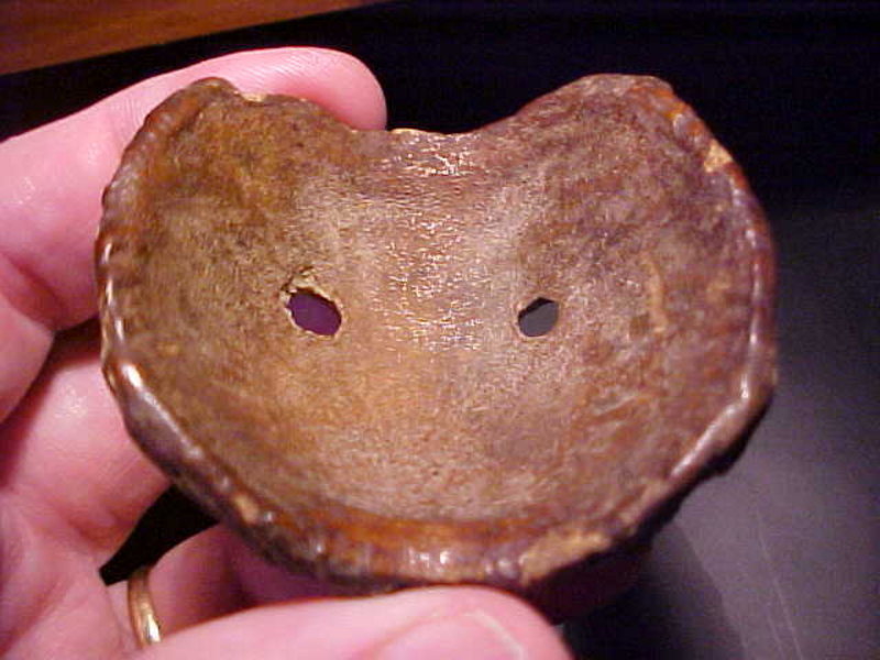 Bone Bear Carving Gorget Pendant C1000AD with video