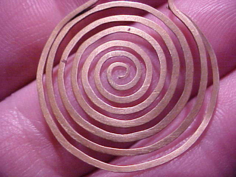 Nayarit Gold and Silver Spiral Pendants C100-800AD