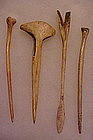 Extremely Rare Bone Pins: Mississippian w/video