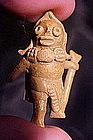Colima Miniature Warrior Ceramic Whistle