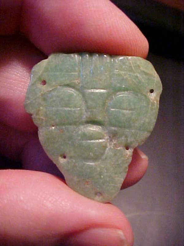 Proto-Mayan True Jade Head C200BC-200AD