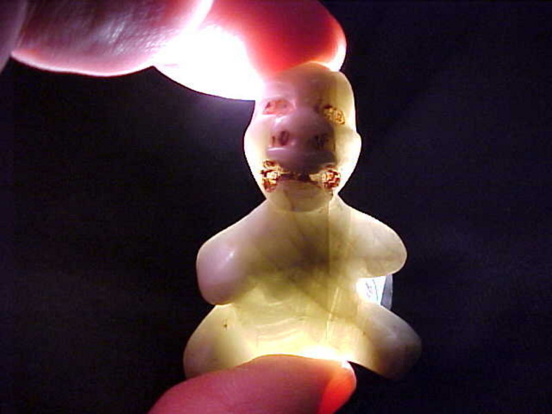 Olmec Jade Deformed Fetus w/video Bill Breckinridge Laser COA