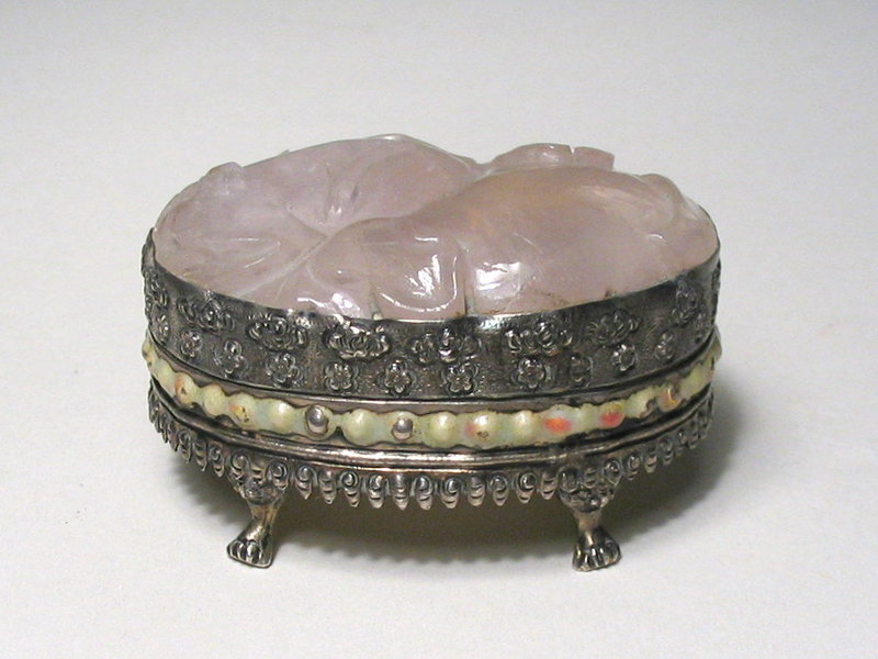 Antique Chinese Export Silver Jewel Box, Early 20th C.