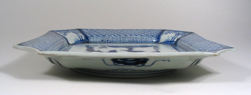 Japanese Blue &amp; White Arita Dish / Plate