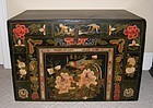 Colorful, Hand Painted Mongolian Trunk