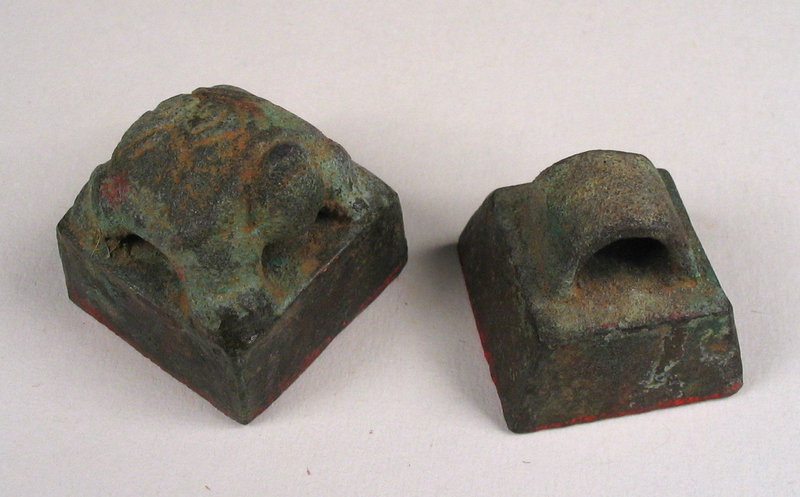 Pair of Ancient Chinese Bronze Seals
