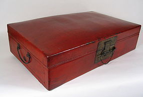 Chinese Leather Document Chest