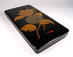 Complete Japanese Lacquer Suzuri-bako Writing Box, Meij