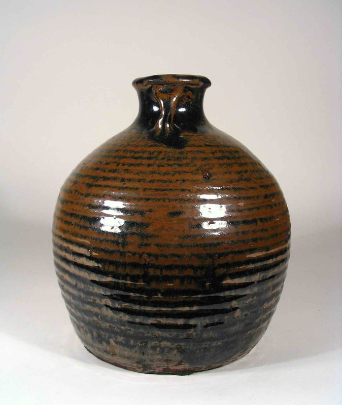 Chinese Jin Dynasty Brown &amp; Black Glazed Stoneware Pot