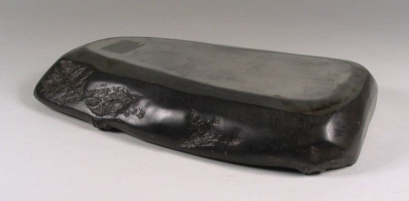Chinese Duan Ink Stone, Bamboo Form, Qing Dynasty