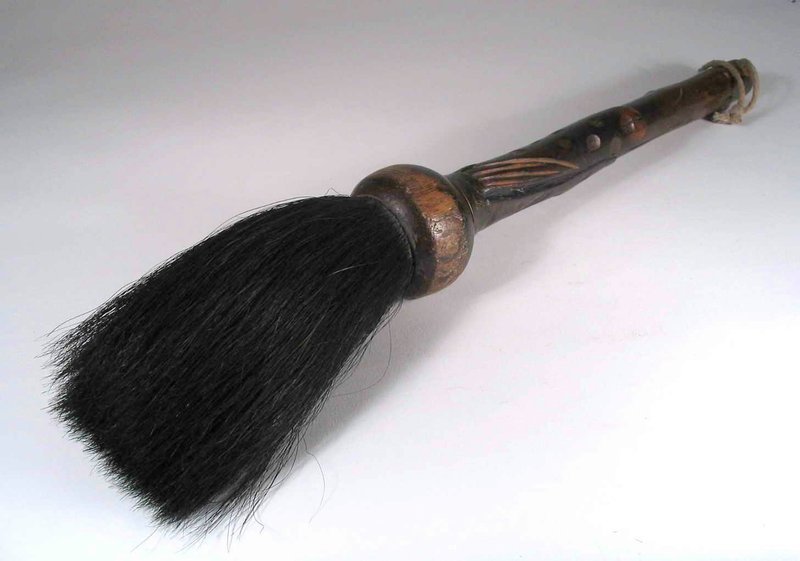 Large Wooden Chinese Calligraphy Brush, 19th C. (item #1289367)