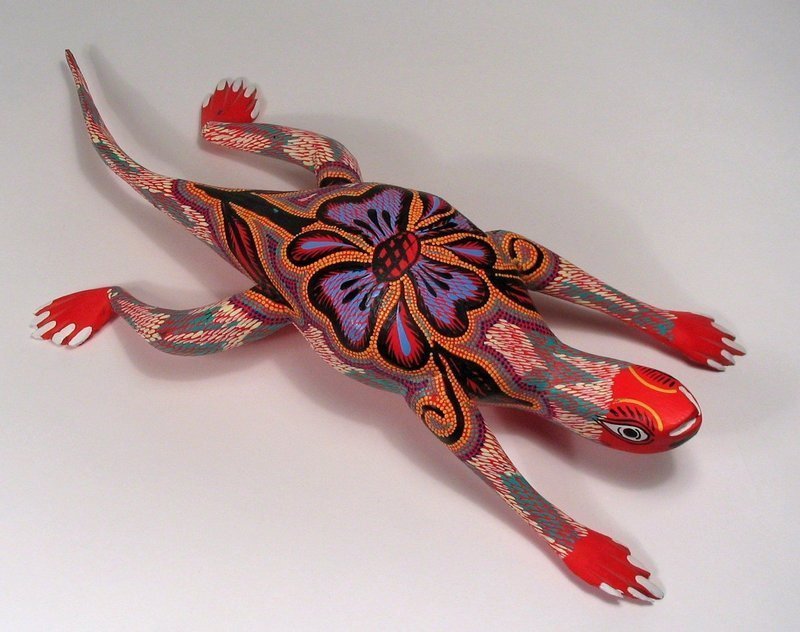 Oaxacan Folk Art Alebrije Lizard by Sergio & Hugo Santiago