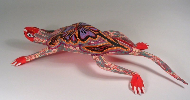 Oaxacan Folk Art Alebrije Lizard by Sergio &amp; Hugo Santiago