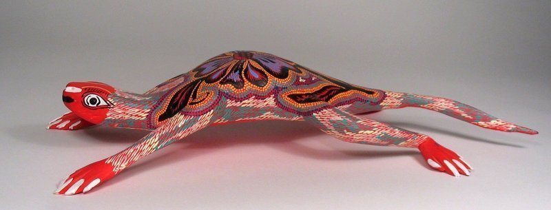 Oaxacan Folk Art Alebrije Lizard by Sergio &amp; Hugo Santiago