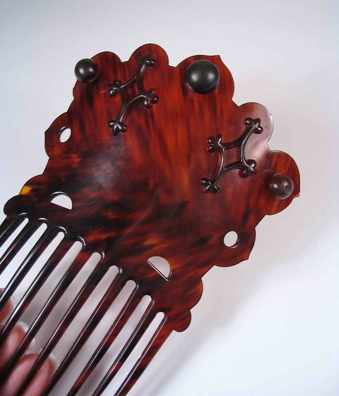 Chinese Export Tortoise Shell Comb, 19th C.