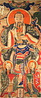 Chinese Scroll Painting of Deity, 19th C.