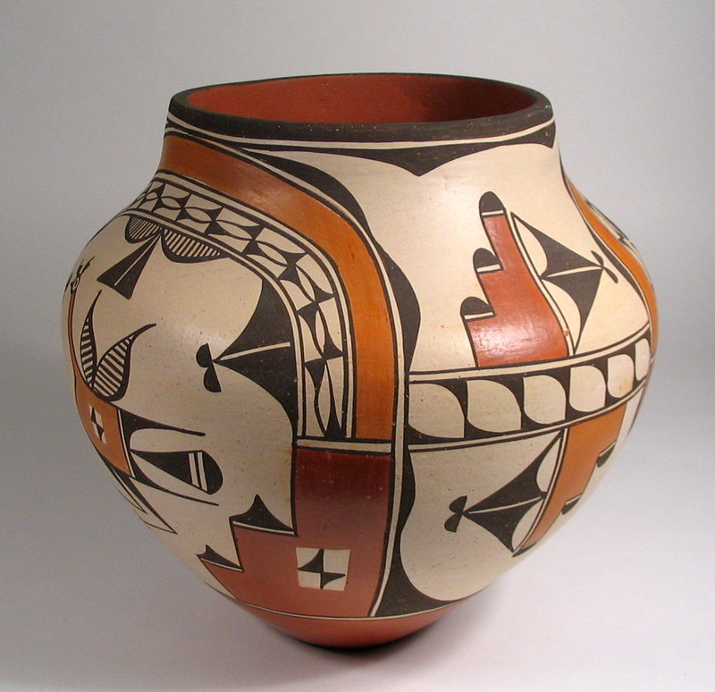 Large Zia Pottery Olla, Elizabeth Medina