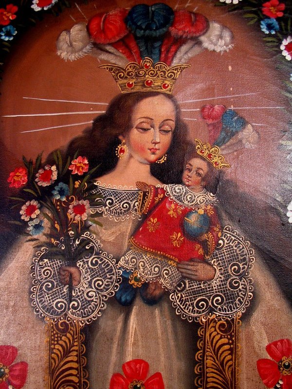 Cuzco School Painting, Our Lady of Pomata