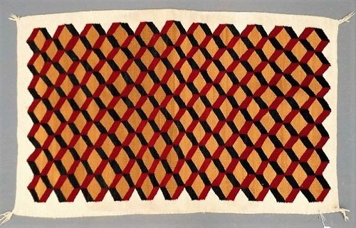 Vintage Geometric Navajo Rug