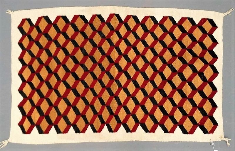 Vintage Geometric Navajo Rug