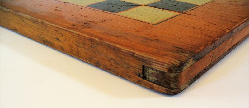 Vintage Wood Checkers Game Board