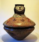 Large Peruvian Shipibo Pottery Effigy Vessel, 20th C