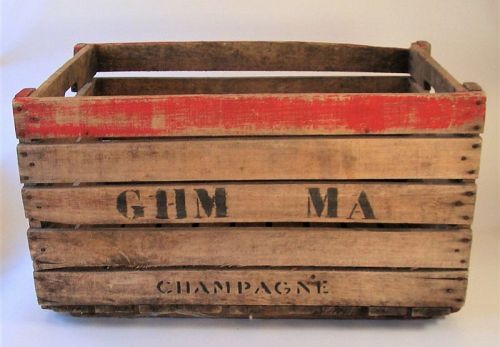 Wooden French Vineyard Champagne Crate